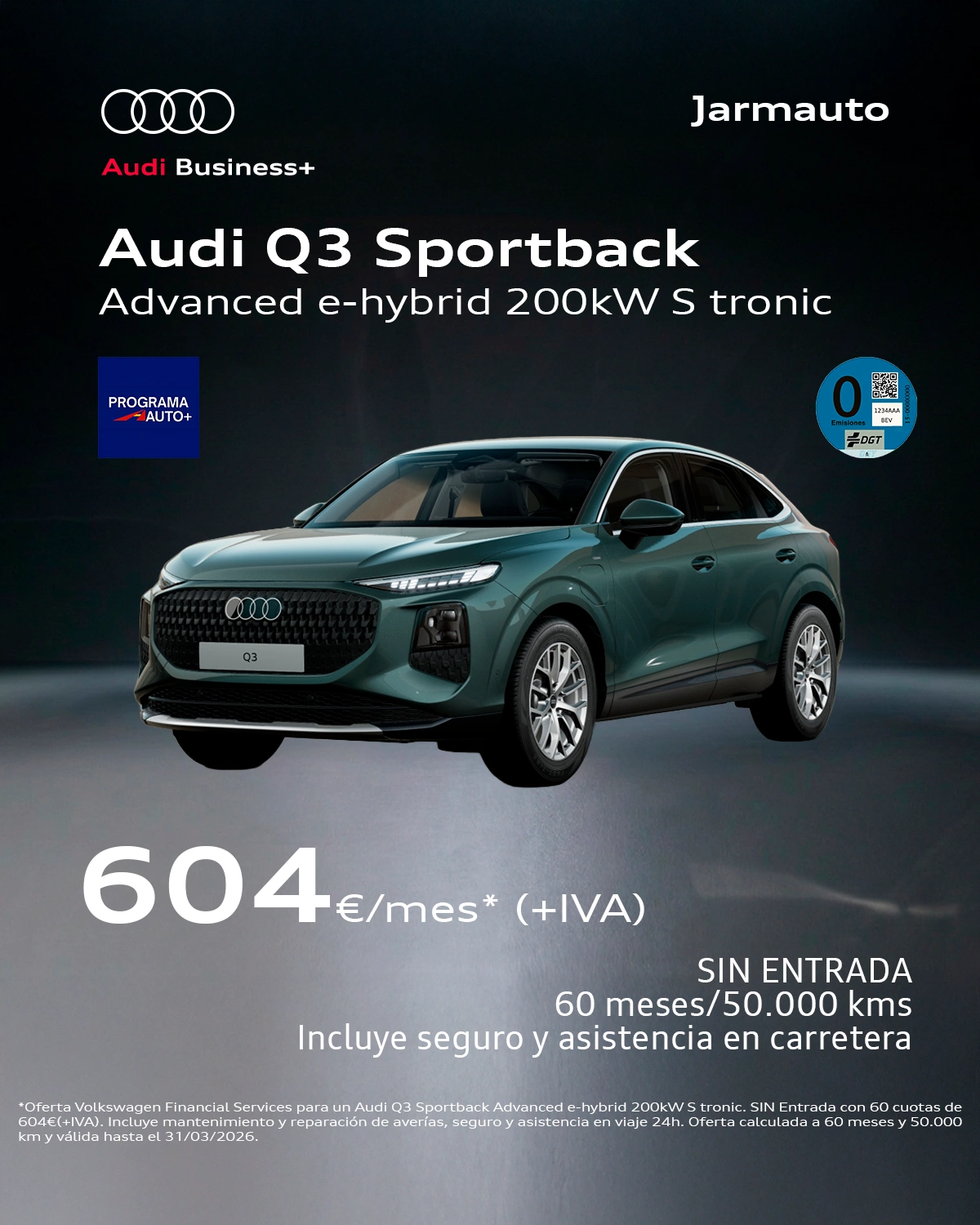 Oferta del mes del Audi Q3 nuevo en Jarmauto