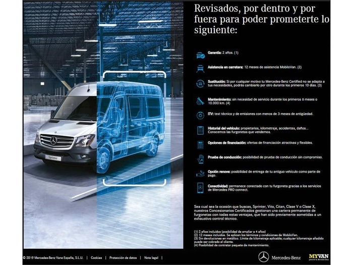 Mercedes-Benz Vito Furgon 114 CDI Larga 100 kW (136 CV) Vehículo usado en Cádiz - 1