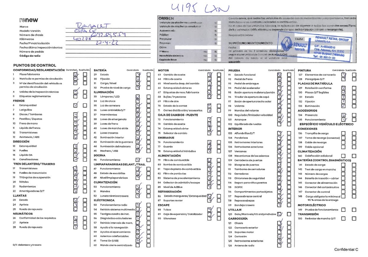 Renault Espace Initiale Paris Blue dCi 139 kW (190 CV) EDC - 14 Renault Espace Initiale Paris Blue dCi 139 kW (190 CV) EDC - 14