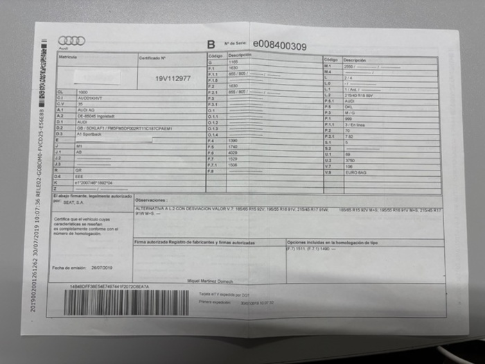 AudiA1 Sportback S line 25 TFSI 70 kW (95 CV) Vehículo usado en Barcelona - 49 AudiA1 Sportback S line 25 TFSI 70 kW (95 CV) Vehículo usado en Barcelona - 49