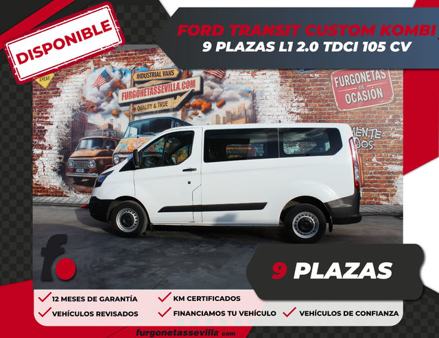 FordTransit Custom Furgon 2.0 TDCI 310 L1 Ambiente 77 kW (105 CV) FordTransit Custom Furgon 2.0 TDCI 310 L1 Ambiente 77 kW (105 CV)