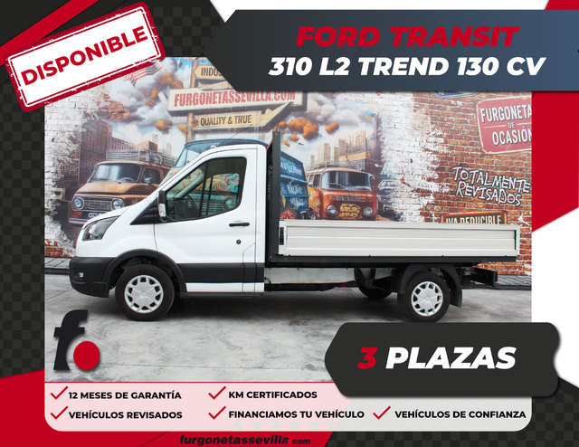 FordTransit Chasis Cabina 310 Caja Abierta L2Trend 96 kW (130 CV)