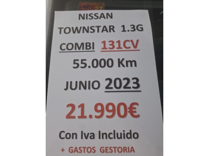 NissanTownstar 1.3G L1 Acenta+ 96 kW (130 CV) Vehículo usado en Barcelona - 10 NissanTownstar 1.3G L1 Acenta+ 96 kW (130 CV) Vehículo usado en Barcelona - 10