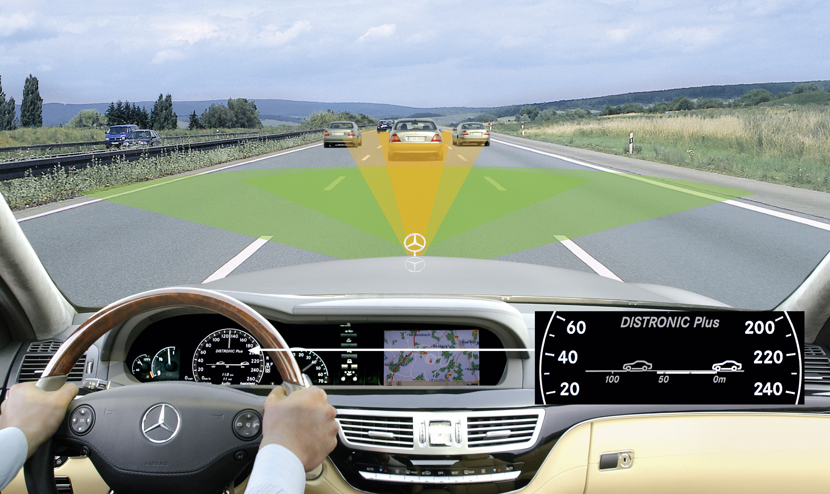 Tecnología Avanzada de seguridad en carretera Mercedes-Benz