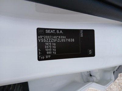 SEAT Ateca 1.6 TDI S&S Ecomotive Reference 85 kW (115 CV) 15 SEAT Ateca 1.6 TDI S&S Ecomotive Reference 85 kW (115 CV) 15