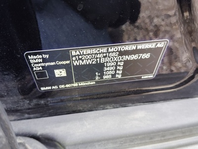 MINI MINI Countryman Cooper 100 kW (136 CV) 14 MINI MINI Countryman Cooper 100 kW (136 CV) 14