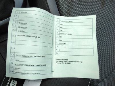 SEAT Arona 1.0 TSI Style Go Eco 85 kW (115 CV) 15 SEAT Arona 1.0 TSI Style Go Eco 85 kW (115 CV) 15