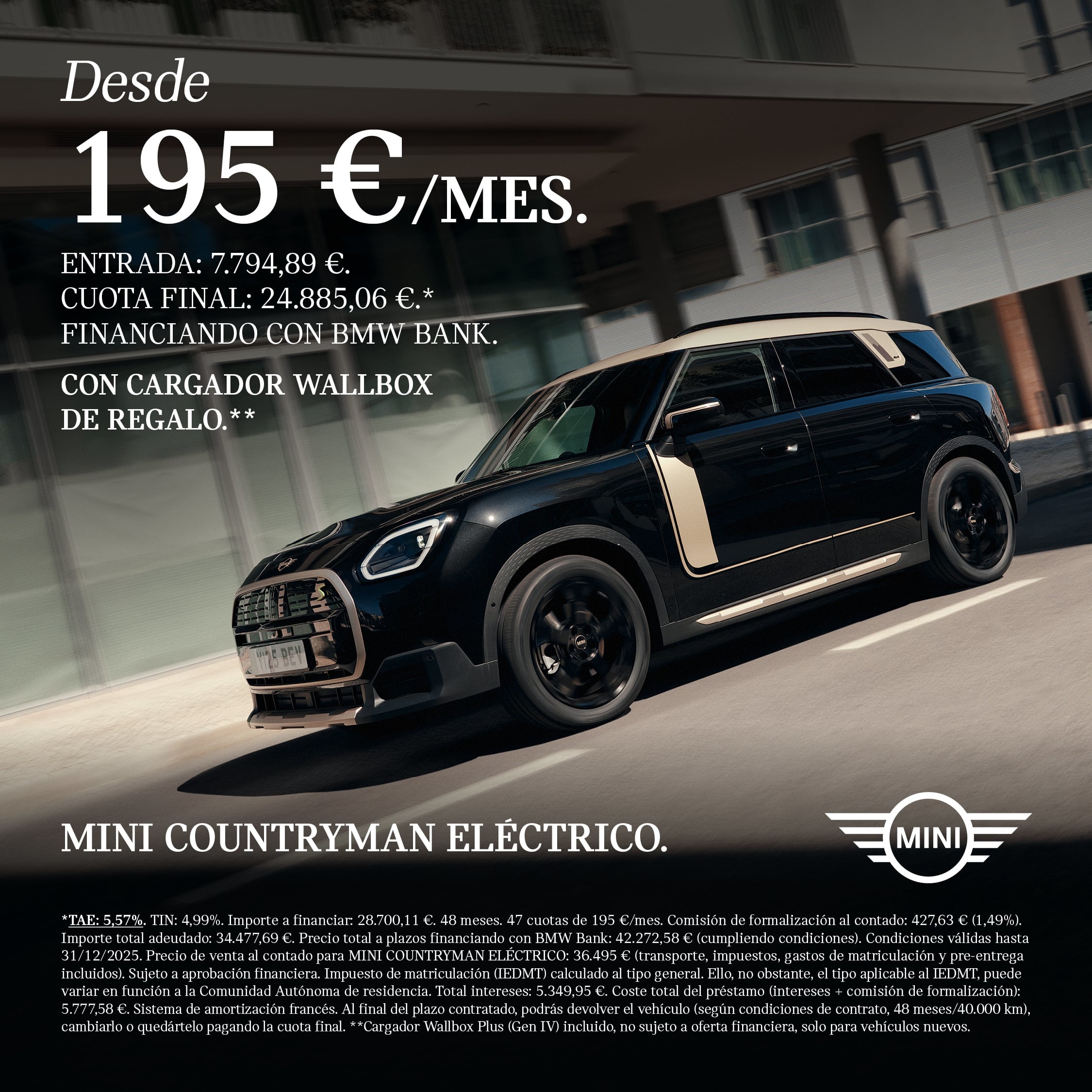 MINI COUNTRYMAN ELÉCTRICO OCT
