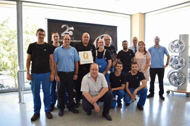Centrowagen recibe el “Volkswagen Service Quality Award” 2017
