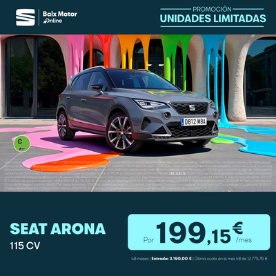 SEAT Arona 115 CV por 199,15€/mes SEAT Arona 115 CV por 199,15€/mes