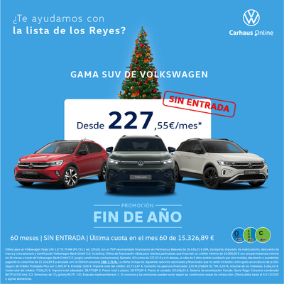 Tu SUV Volkswagen desde 227,55€/mes Tu SUV Volkswagen desde 227,55€/mes