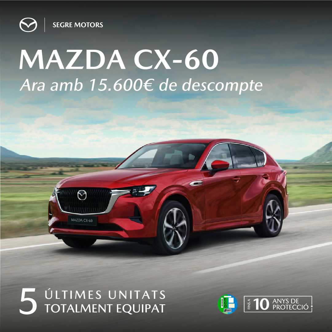 MAZDA CX-60 AMB 15.600€ DE DESCOMPTE