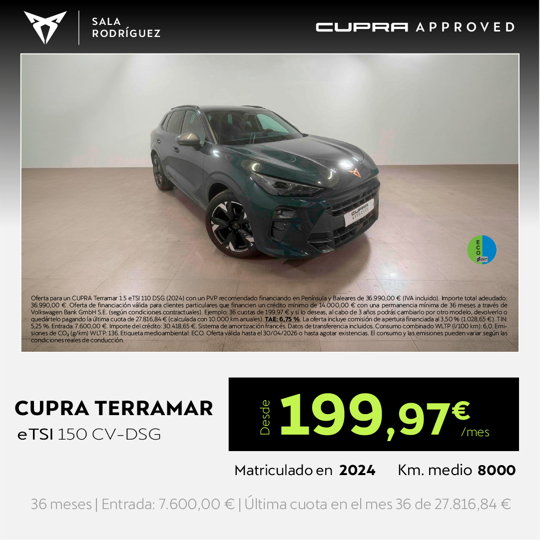 ¡Ocasión! Terramar eTSI desde 199€/mes*