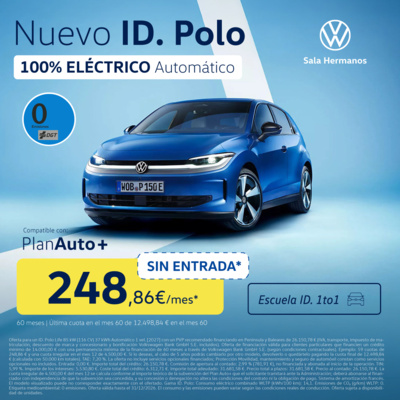 ¡SIN ENTRADA! Nuevo ID.Polo 248€/mes* ¡Stock final! ¡SIN ENTRADA! Nuevo ID.Polo 248€/mes* ¡Stock final!