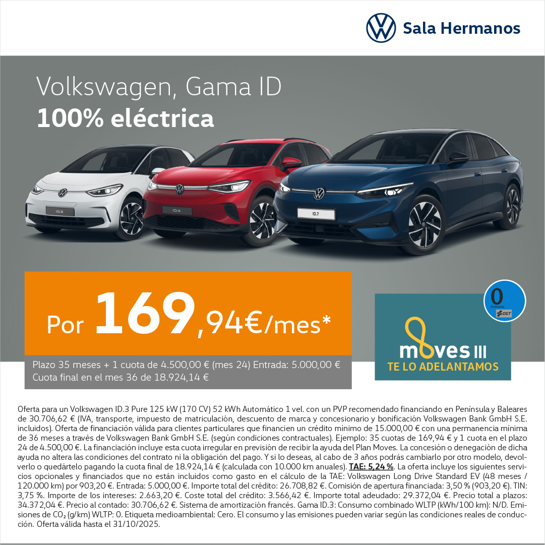 La gama ID desde 169,94€/mes*