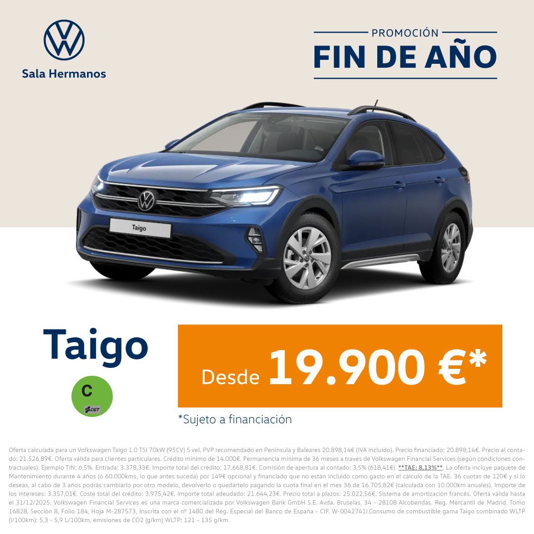 Tu nuevo Taigo desde 19.900€*