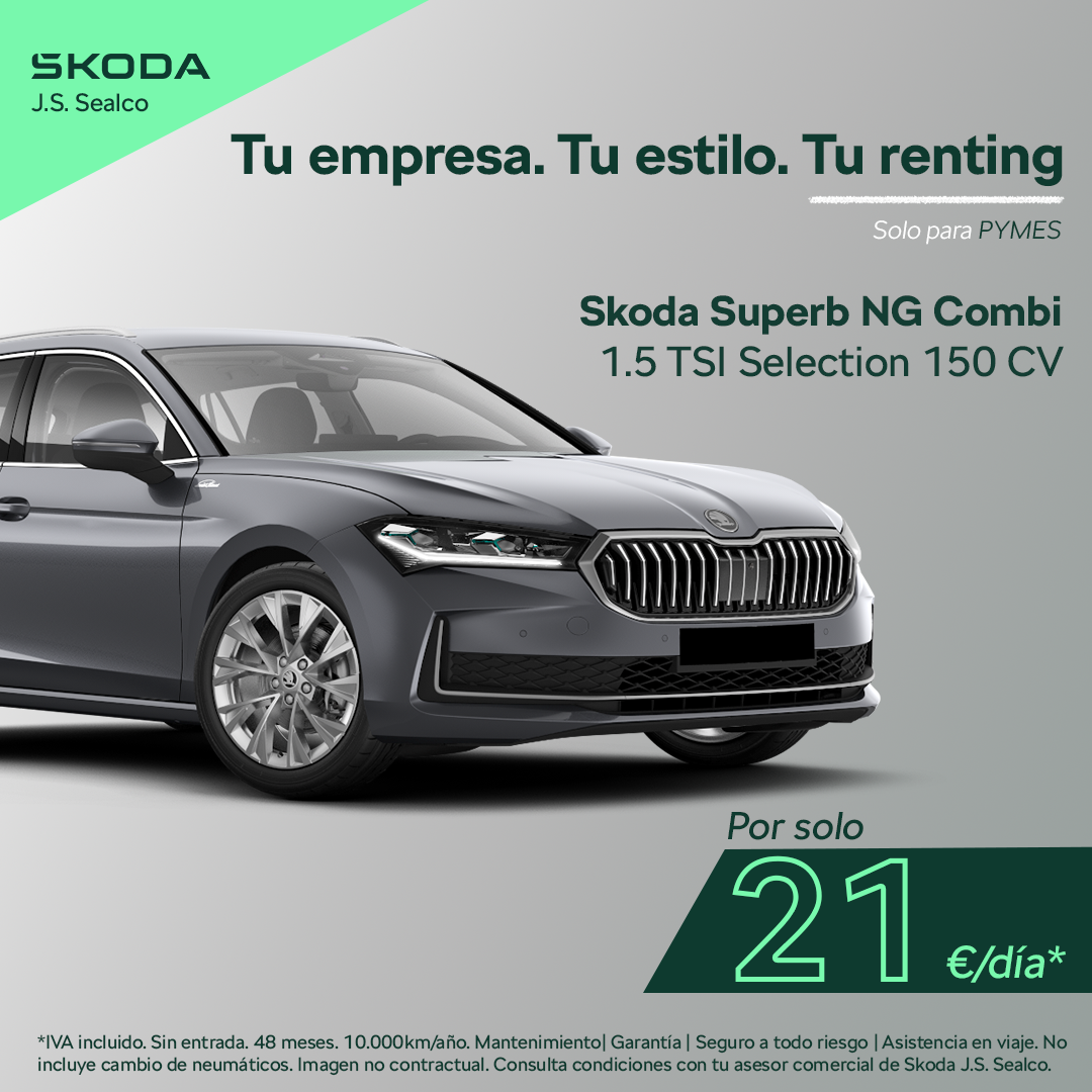 SKODA BUSINESS SUPERB ABRIL 2025 SKODA BUSINESS SUPERB ABRIL 2025
