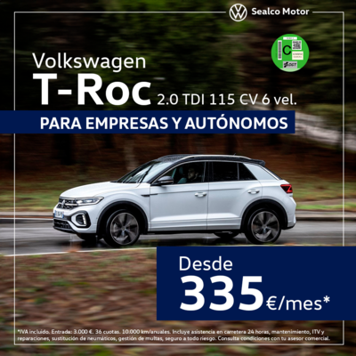 Volkswagen T-Roc empresas mayo Volkswagen T-Roc empresas mayo