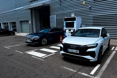 Dos cargadores ultra-rápidos para vehículos en Helmántica Audi Dos cargadores ultra-rápidos para vehículos en Helmántica Audi