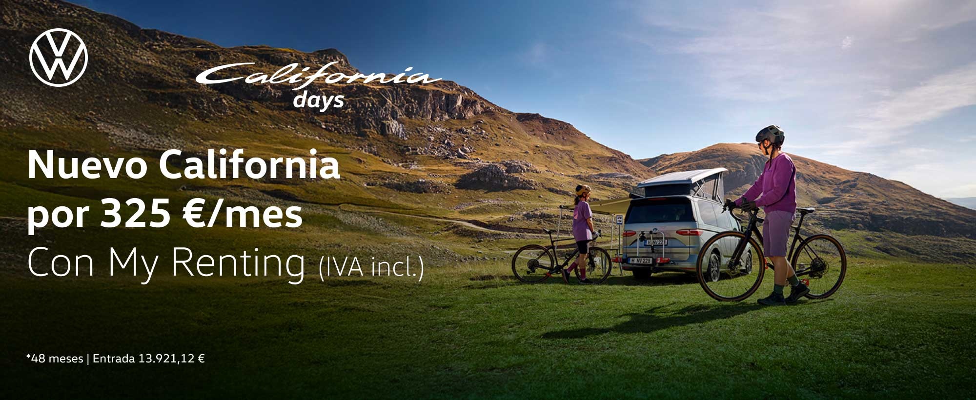 Banner Volkswagen comerciales afectados DANA ayuda Plan Reinicia Auto+ Oferta Volkswagen California